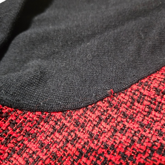 Karl Lagerfeld cardigan sweater cropped black pearl buttons special occasion XL - Picture 4 of 8